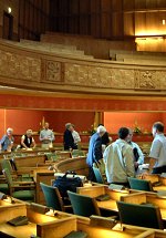 Les runions diverses et les exposs avais lieu dans la salle du Conseil municipal de l'Htel de ville